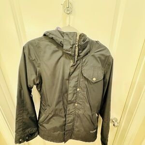 Burton Black and Gray Hooded Jacket